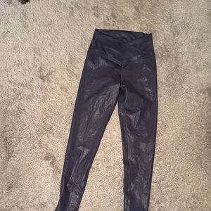 High-Waisted Navy Leggings